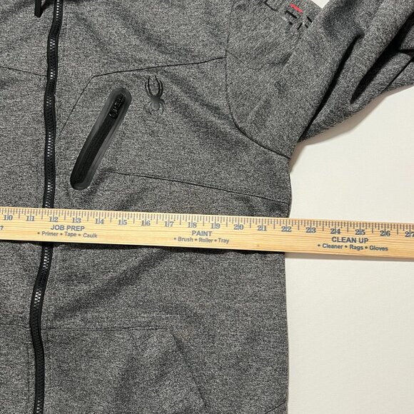 Spyder Active Track Jacket Athletic Athleisure Full Zip Gray Men's size Large - Picture 2 of 6